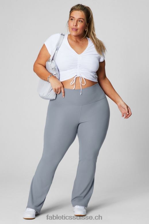 femmes évasé taille ultra haute pureluxe B0B6R11 vert gazon/rayures multiples Fabletics