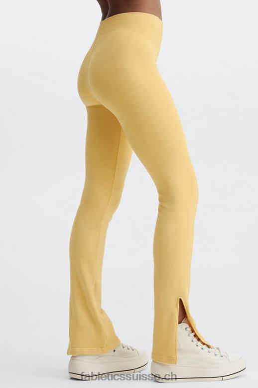 femmes évasement fendu taille haute sans couture nuage B0B6R5 orange passion/argent réfléchissant Fabletics