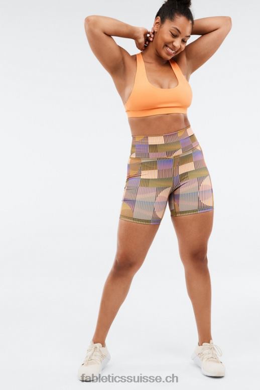 femmes Définir le short taille haute 6\'\' B0B6R582 aigrette/club d\'athlétisme Fabletics