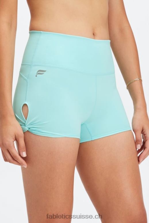femmes Oasis Pureluxe short taille haute twist 3'' B0B6R437 bleu marine foncé/multicolore Fabletics