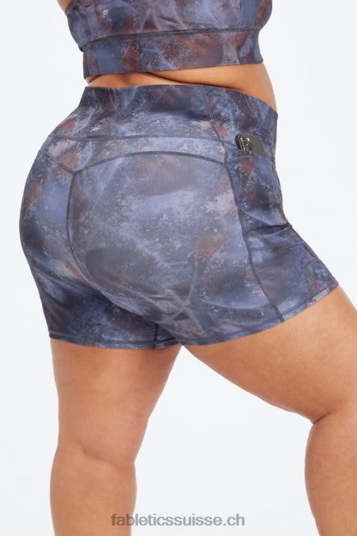 femmes Oasis pureluxe short taille haute 5'' B0B6R470 fjord/multiple Fabletics