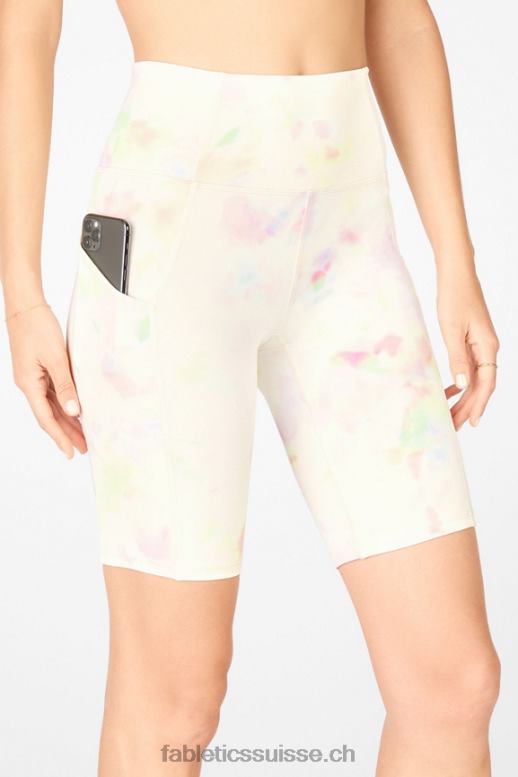femmes Oasis short à poche taille haute 9\'\' B0B6R525 terre/agrumes verts Fabletics