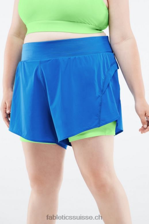 femmes austyn court B0B6R572 bleu électrique/perruche Fabletics