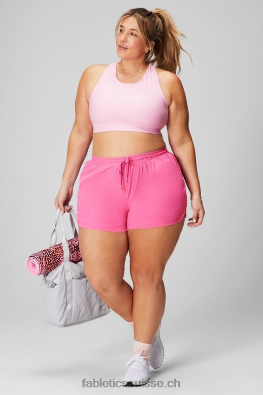 femmes celui court 3\'\' B0B6R244 gris classique chiné/blanc Fabletics