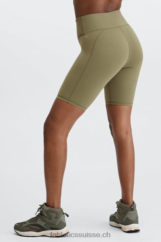 femmes définir powerhold taille haute 9'' court 17 B0B6R333 violet gris/aubergine foncée Fabletics