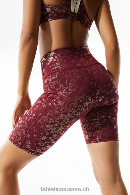 femmes définir powerhold taille haute 9\'\' court 19 B0B6R339 bois de santal/kaki/argent réfléchissant Fabletics