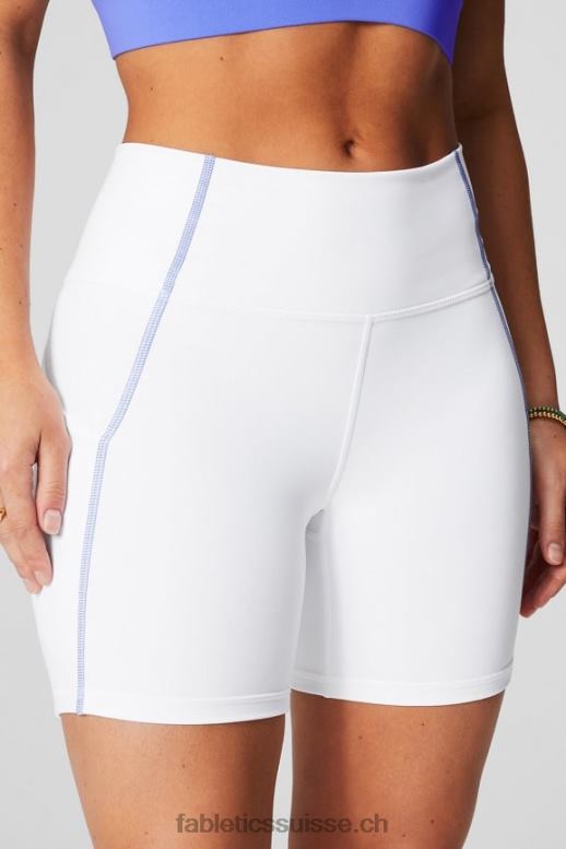 femmes oasis pureluxe short taille haute 6\'\' 10 B0B6R284 punch classique blanc/pervenche Fabletics