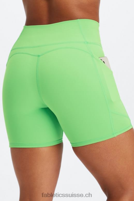 femmes oasis pureluxe short taille haute 6'' 13 B0B6R299 basilic/grizzly Fabletics
