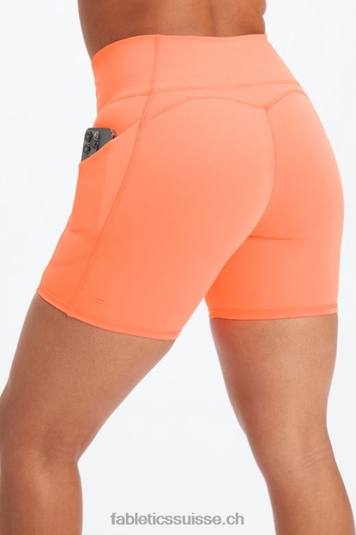 femmes oasis pureluxe short taille haute 6'' 13 B0B6R302 blanc/micro point Fabletics