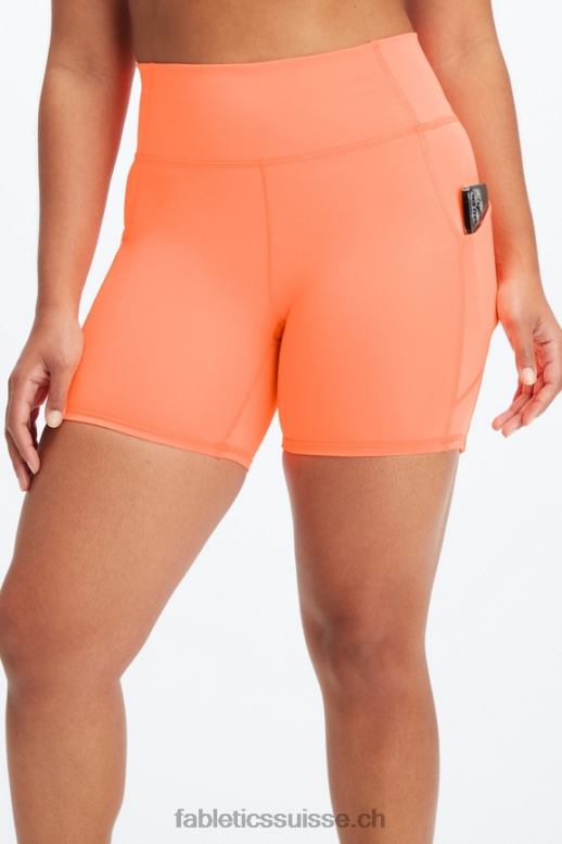 femmes oasis pureluxe short taille haute 6\'\' 13 B0B6R302 blanc/micro point Fabletics