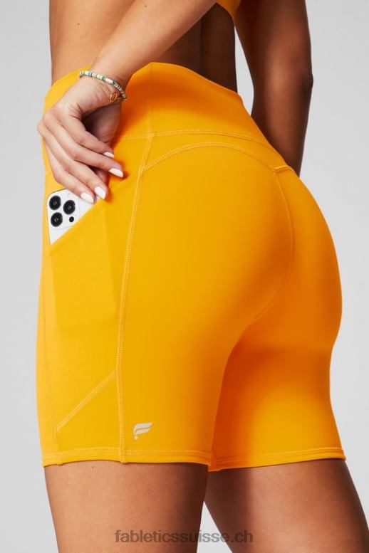 femmes oasis pureluxe short taille haute 6'' 9 B0B6R281 mer la plus profonde/noir Fabletics