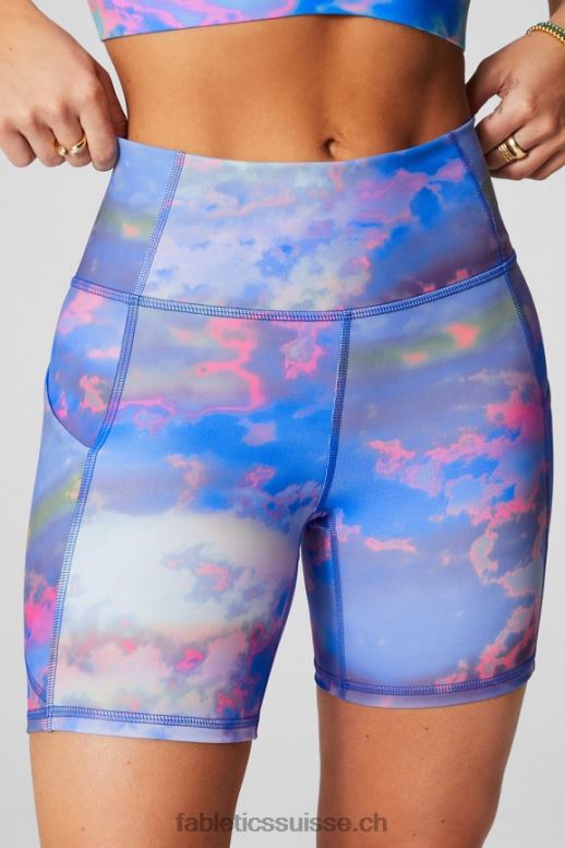 femmes oasis pureluxe short taille haute 6\'\' 9 B0B6R282 logo glaçon/iris brumeux Fabletics