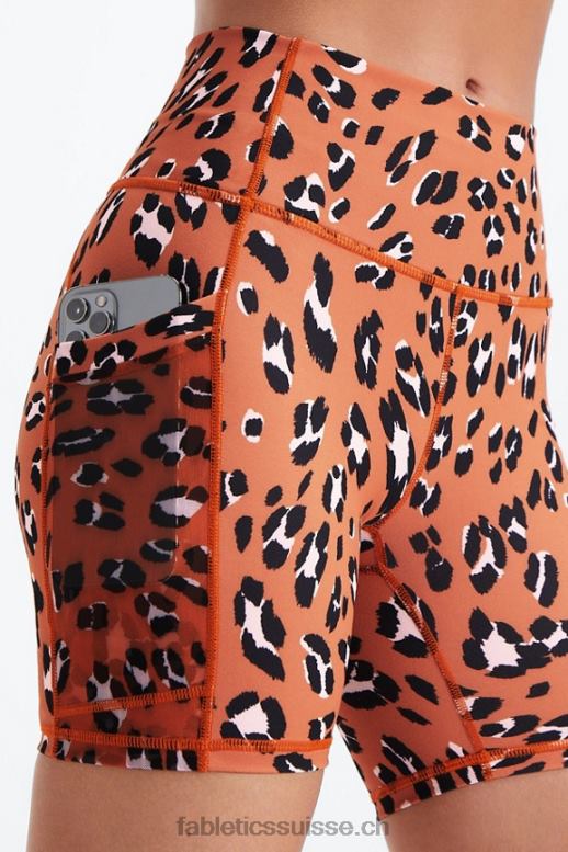 femmes on-the-go powerhold taille haute 6\'\' court 6 B0B6R255 gris carrière/blanc Fabletics