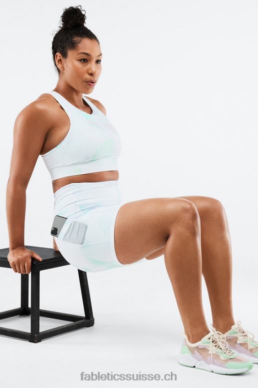 femmes on-the-go powerhold taille haute 6\'\' court 9 B0B6R268 noir/micro point Fabletics