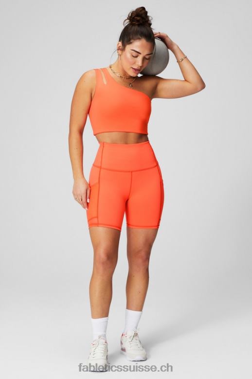 femmes on-the-go powerhold ultra hw 6\'\' court B0B6R390 teinte séquoia/rose Fabletics
