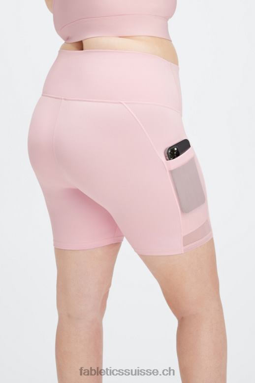 femmes on-the-go powerhold ultra hw 6'' court B0B6R395 salsa rouge/multicolore Fabletics