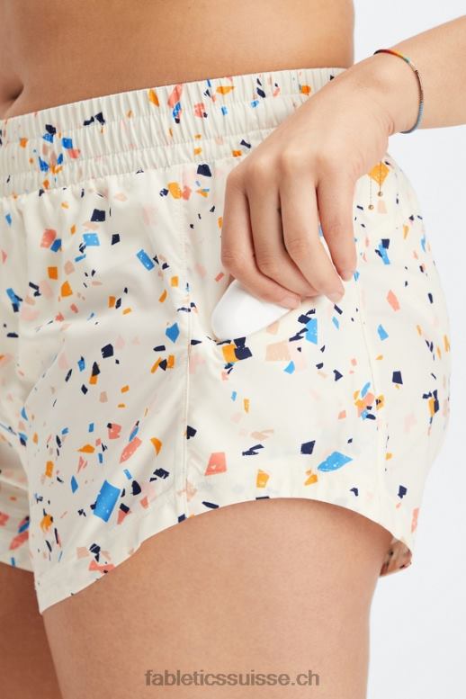 femmes pleine vitesse mi-hauteur course courte B0B6R457 logo terrazzo/réfléchissant Fabletics
