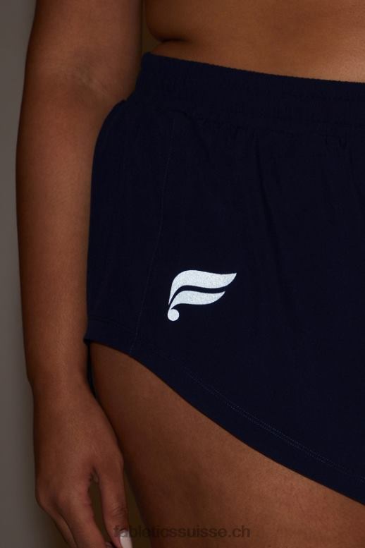femmes pleine vitesse mi-hauteur course courte B0B6R459 bleu marine/logo réfléchissant Fabletics