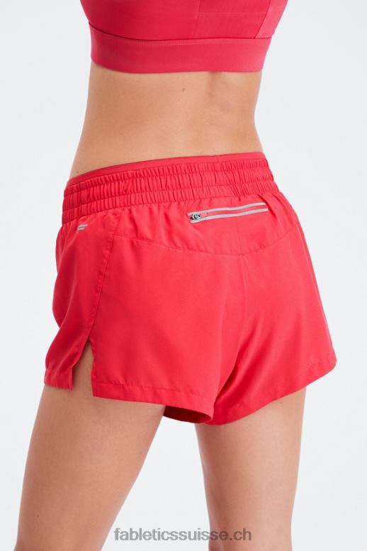 femmes respirant taille mi-haute B0B6R273 rouge à lèvres rouge/argent réfléchissant Fabletics