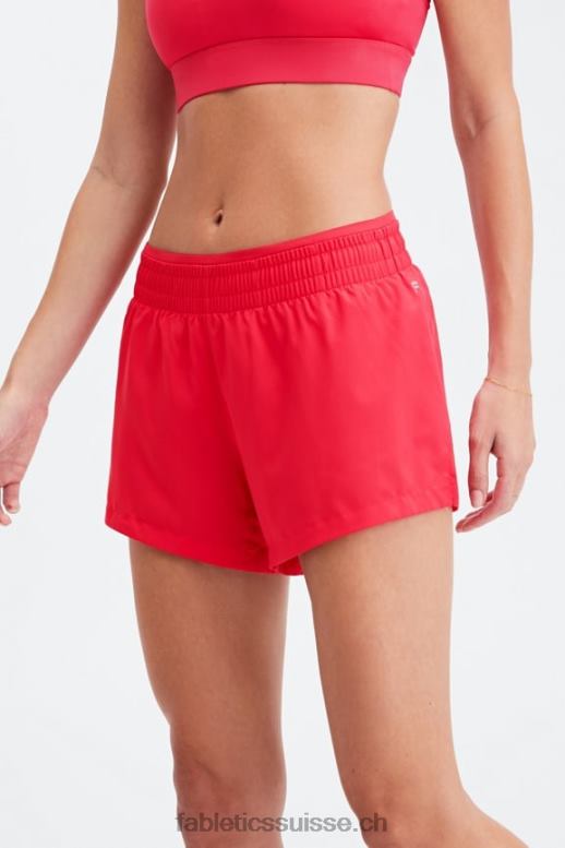 femmes respirant taille mi-haute B0B6R273 rouge à lèvres rouge/argent réfléchissant Fabletics