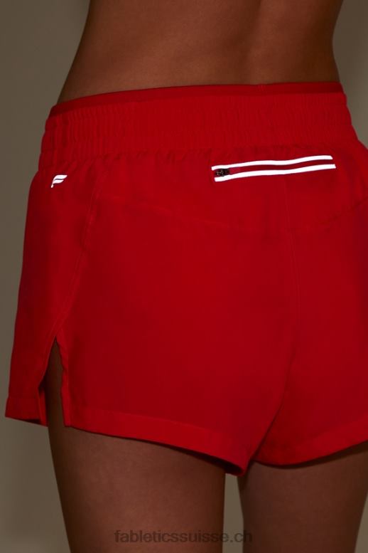 femmes respirant taille mi-haute B0B6R273 rouge à lèvres rouge/argent réfléchissant Fabletics