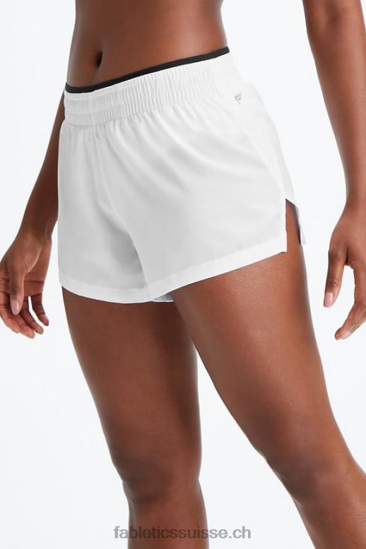 femmes respirant taille mi-haute B0B6R277 blanc brillant/noir/argent réfléchissant Fabletics