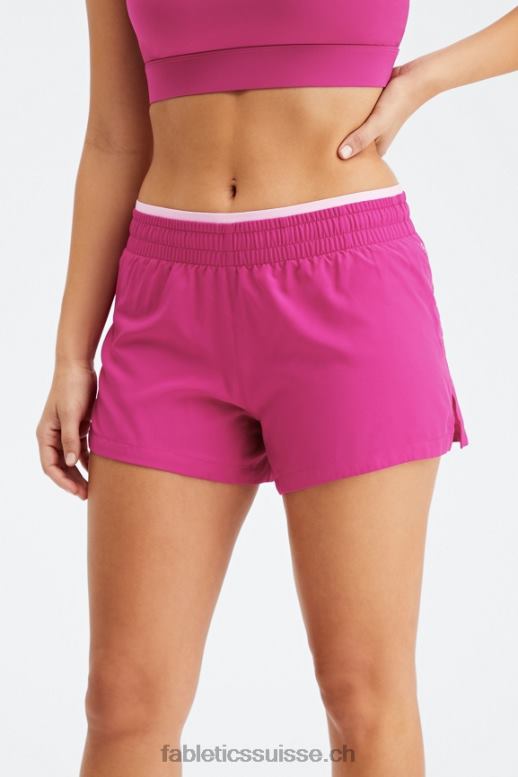 femmes respirant taille mi-haute B0B6R278 très baie/rose chéri/argent réfléchissant Fabletics