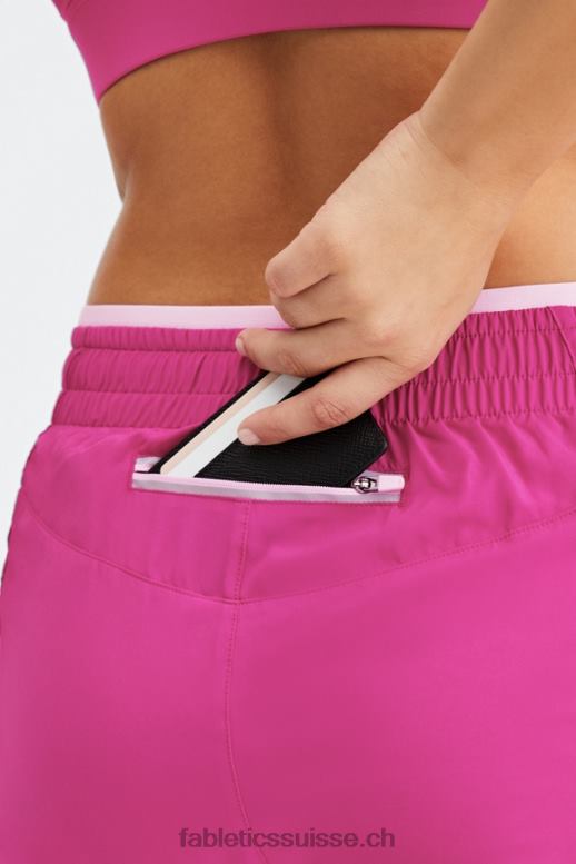 femmes respirant taille mi-haute B0B6R278 très baie/rose chéri/argent réfléchissant Fabletics