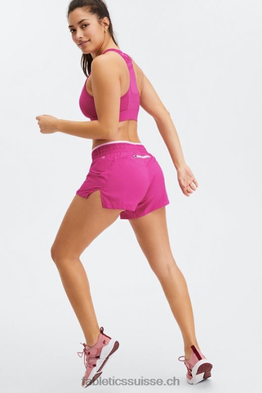 femmes respirant taille mi-haute B0B6R278 très baie/rose chéri/argent réfléchissant Fabletics