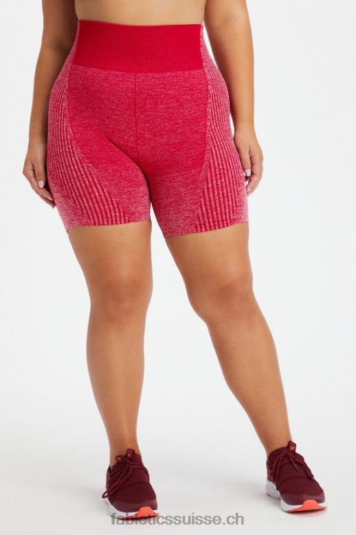 femmes short 6" taille ultra haute sans couture ombré B0B6R406 cerise douce foncée/coque molle Fabletics