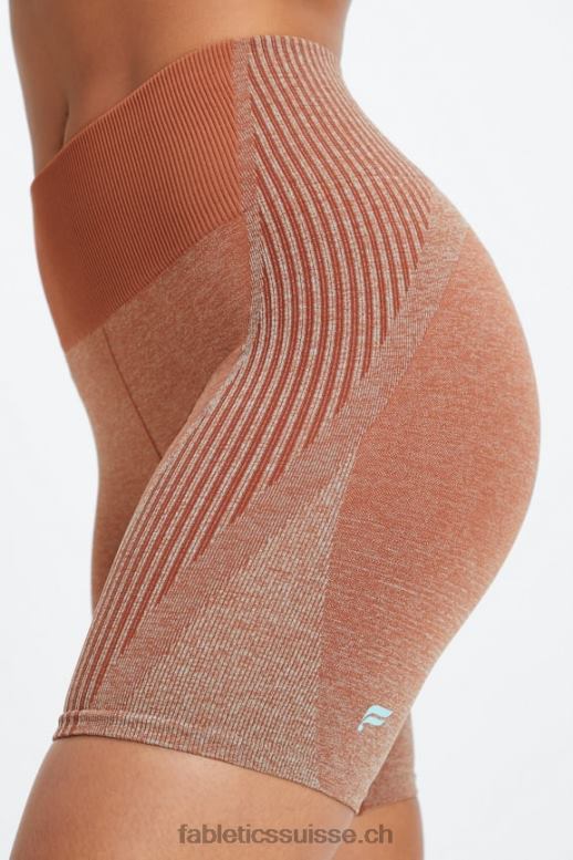 femmes short 6\" taille ultra haute sans couture ombré B0B6R407 acajou/cristal vague Fabletics