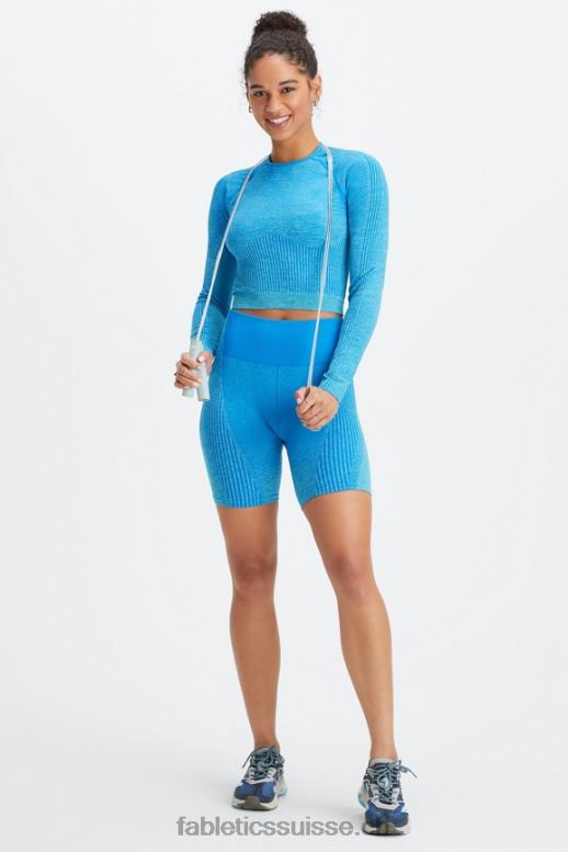 femmes short 6\" taille ultra haute sans couture ombré B0B6R408 laque/chaux fanée Fabletics