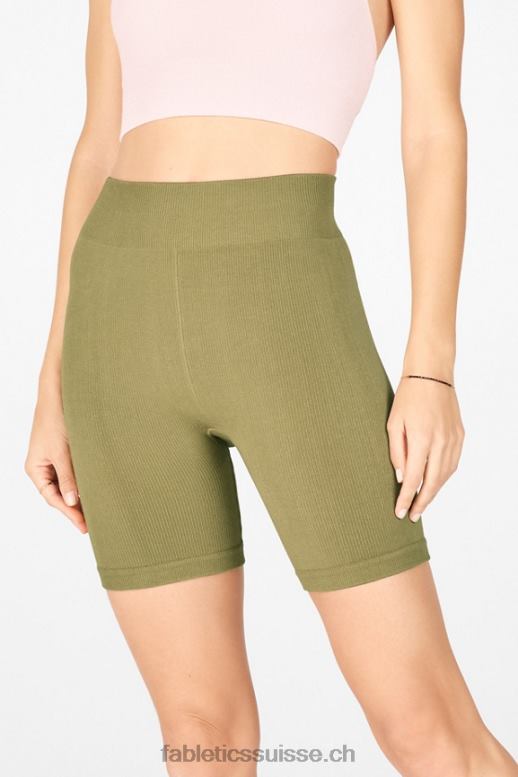femmes short 7\" taille haute sans couture nuage B0B6R450 blanc/micro point/tacheté Fabletics