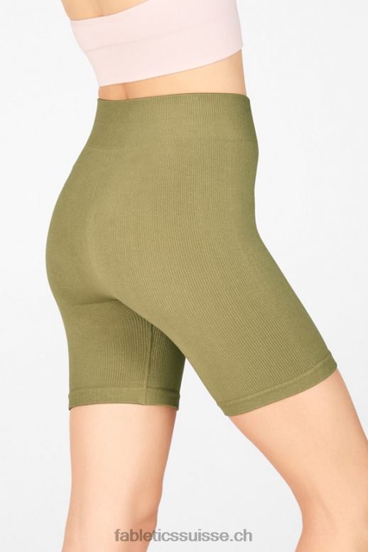 femmes short 7\" taille haute sans couture nuage B0B6R450 blanc/micro point/tacheté Fabletics