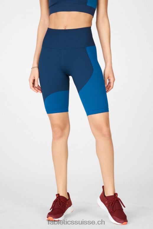 femmes short bloc à taille haute sans coutures B0B6R535 minuit marine/éclaboussures Fabletics