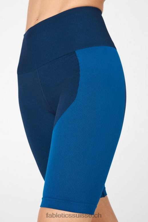 femmes short bloc à taille haute sans coutures B0B6R535 minuit marine/éclaboussures Fabletics