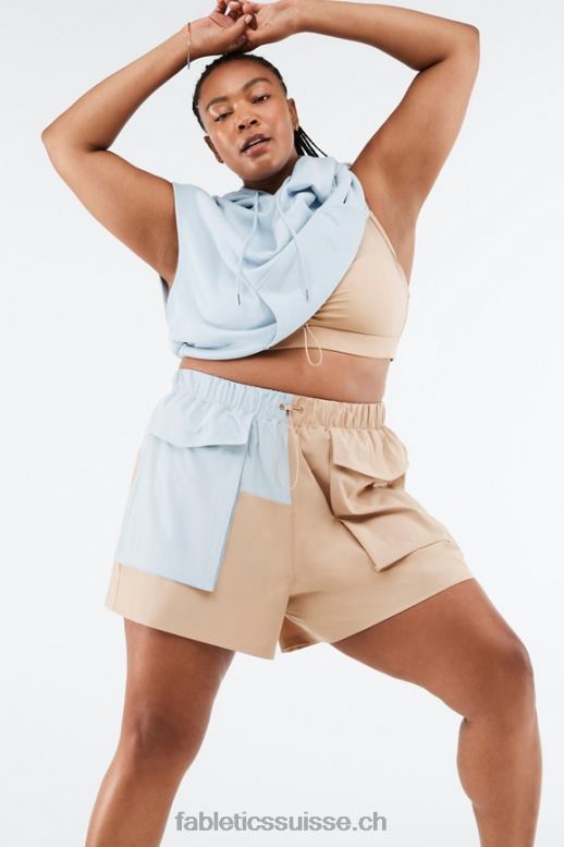 femmes short cargo anastasia B0B6R549 désert/pierre bleue Fabletics