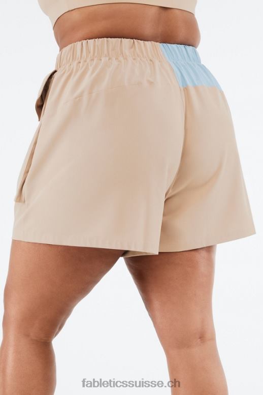 femmes short cargo anastasia B0B6R549 désert/pierre bleue Fabletics