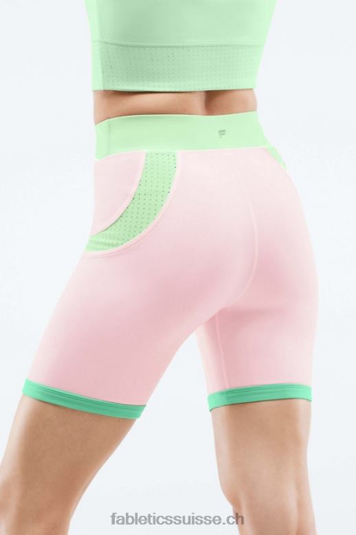 femmes short color block motion365 à taille haute B0B6R568 lutin/eau tropicale/aloès Fabletics