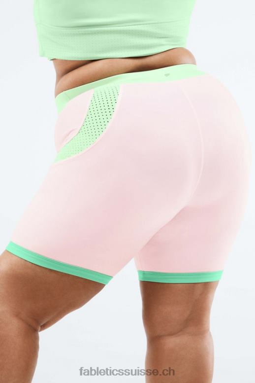 femmes short color block motion365 à taille haute B0B6R569 lutin/eau tropicale/aloès Fabletics