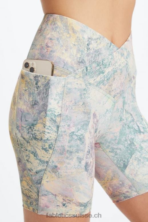 femmes short crossover pureluxe taille haute 6\'\' B0B6R317 gris carrière/atomique Fabletics