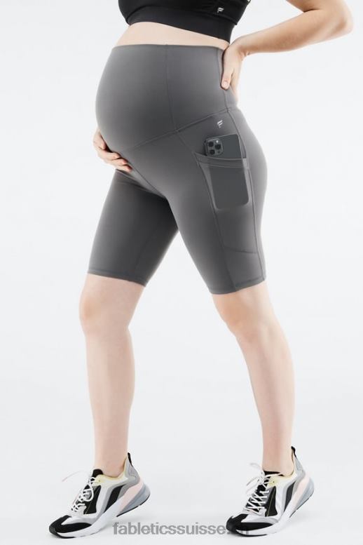 femmes short de maternité taille haute pureluxe 9'' B0B6R512 reptile vert/feuille Fabletics