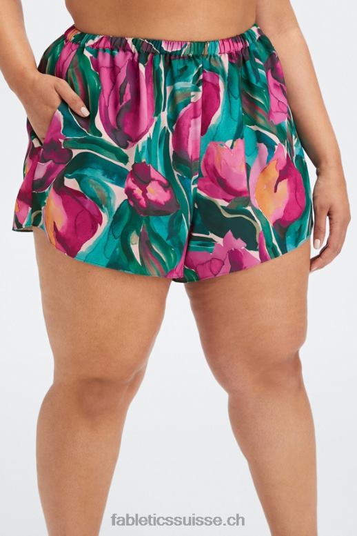 femmes short de nuit ecosatin B0B6R500 tournesol/très baie Fabletics