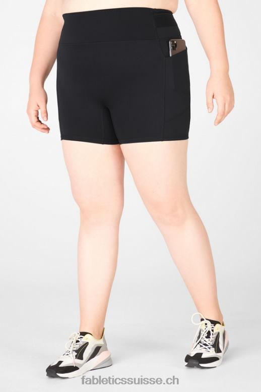 femmes short de poche motion365 taille haute 5\" B0B6R575 guépard ondulé/surligneur Fabletics