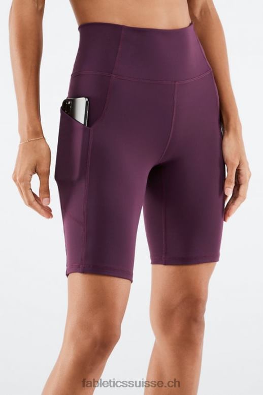 femmes short de poche taille haute oasis 9" B0B6R526 baiser aux baies/crème au citron Fabletics