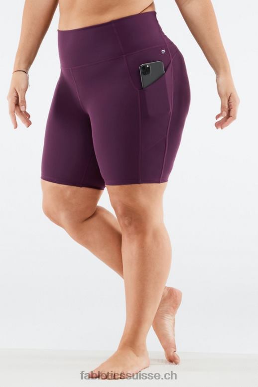femmes short de poche taille haute oasis 9" B0B6R527 driftscape / tonnerre Fabletics