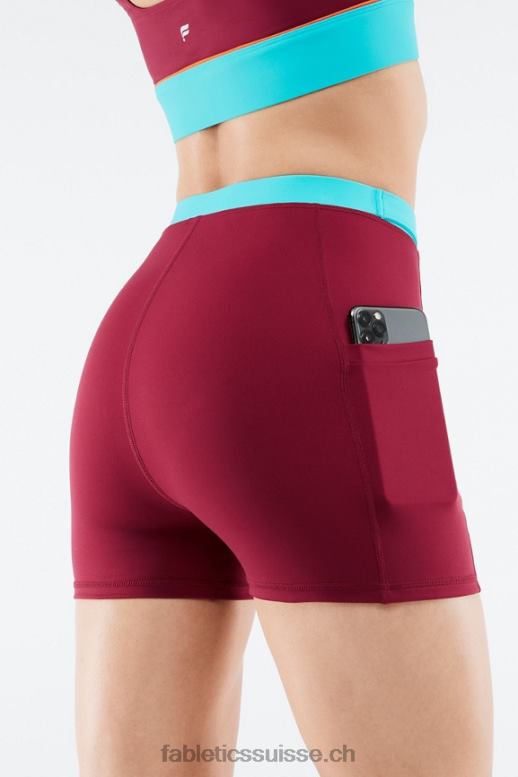 femmes short de randonnée motion365 taille haute 3\'\' B0B6R556 brique/multiple Fabletics