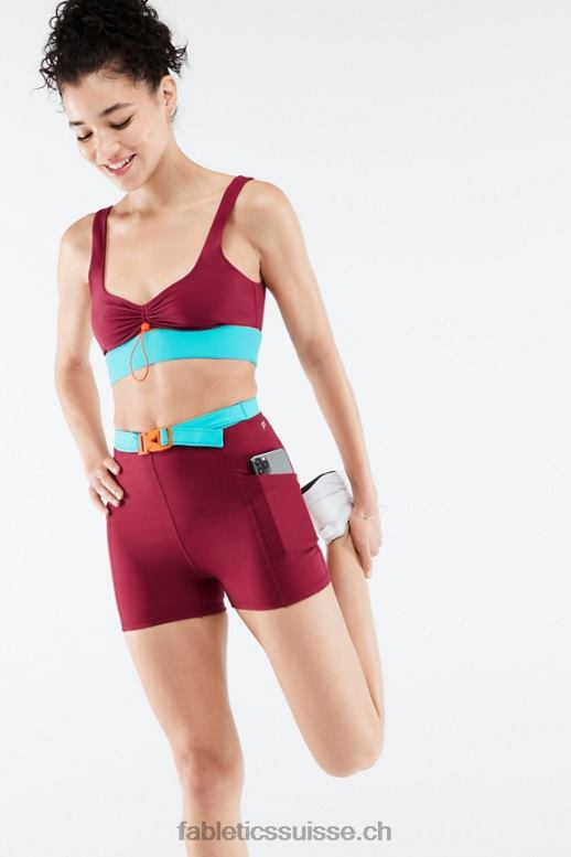 femmes short de randonnée motion365 taille haute 3\'\' B0B6R556 brique/multiple Fabletics