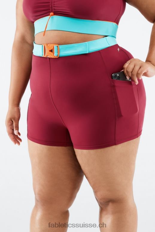 femmes short de randonnée motion365 taille haute 3'' B0B6R557 brique/multiple Fabletics