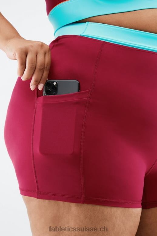 femmes short de randonnée motion365 taille haute 3\'\' B0B6R557 brique/multiple Fabletics